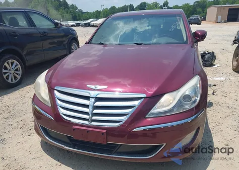 2012 Hyundai Genesis 4.6 из США, поврежденный, VIN KMHGC4DF8CU184317